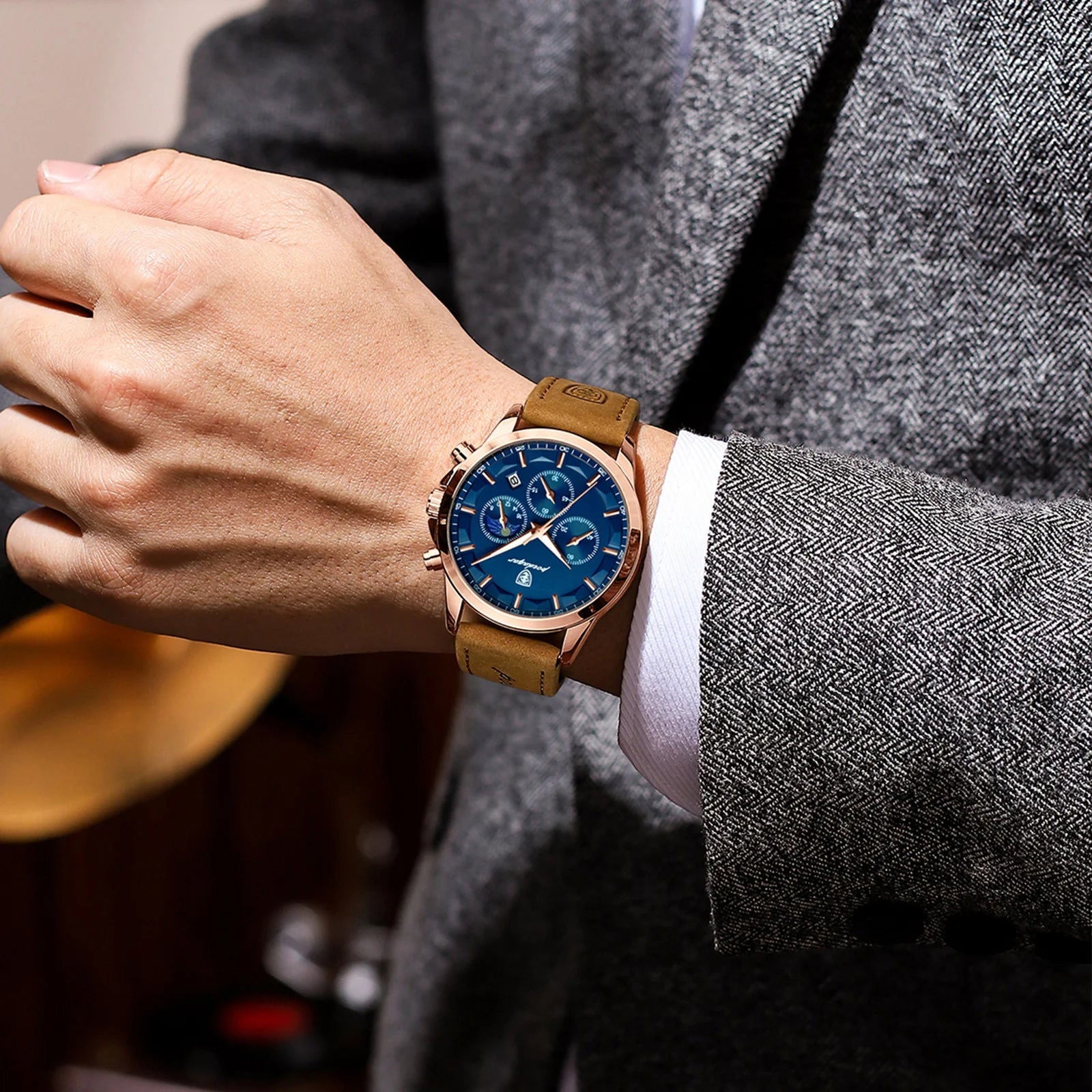 Montre homme Luxury - En acier inoxydable.