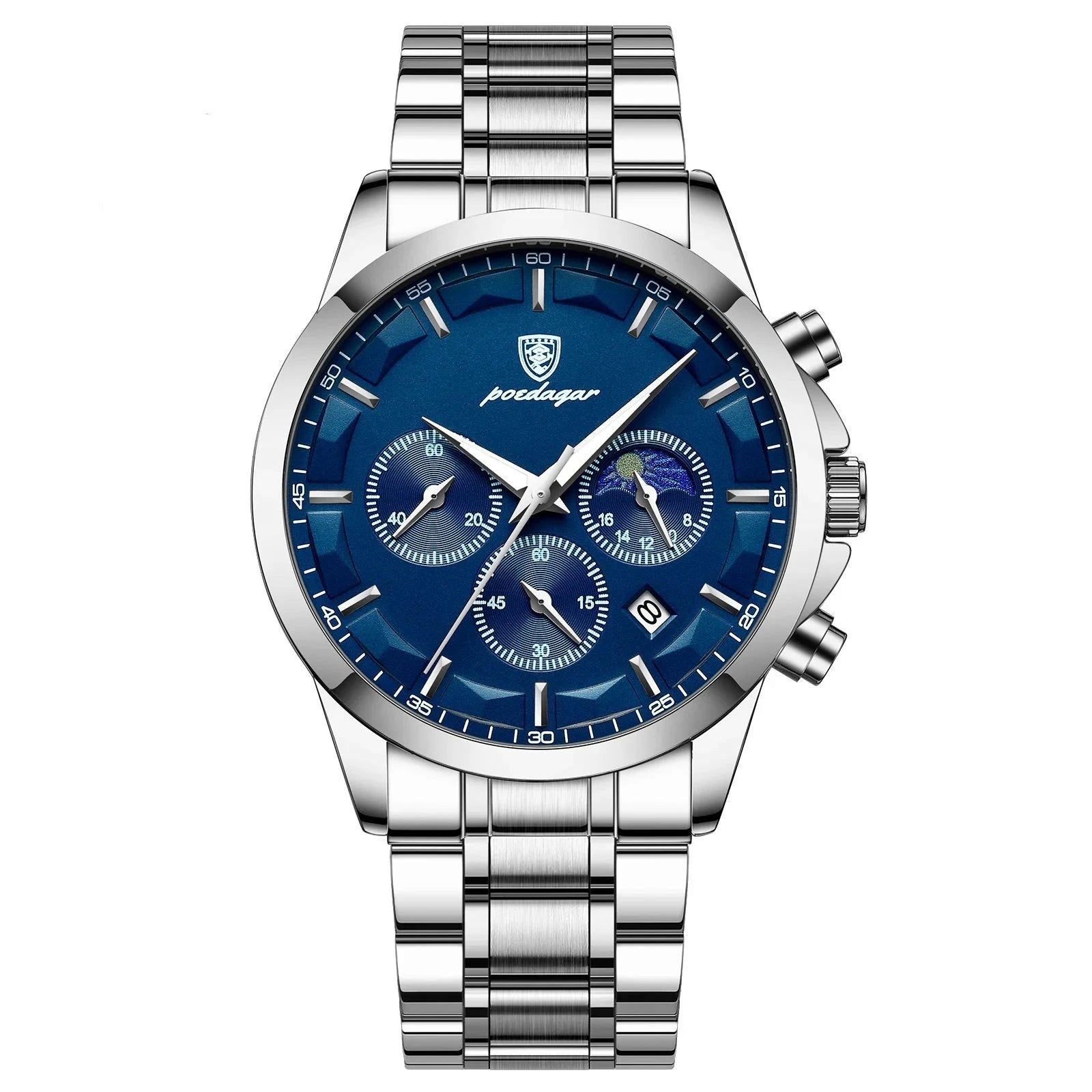 Montre homme Luxury - En acier inoxydable.